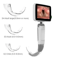 portable surgery intubation flexible miller 3 5 full touch color screen digital video laryngoscope with disposable blades