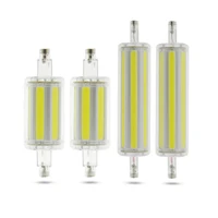 led r7s dimmabletube cob bulb 78mm 15w 118mm 30w r7s corn lamp j78 j118 replace halogen light ac 110v 220v lampadas