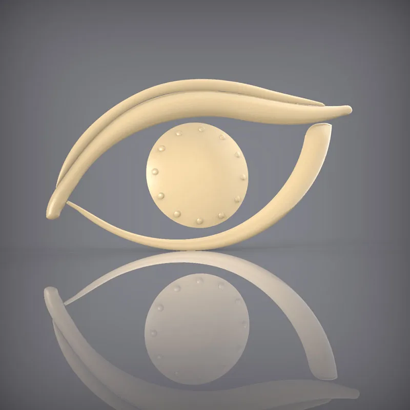 3d STL модель рельеф для ЧПУ 3D принтера Artcam Aspire Eye Shape Clock _ 98|Фрезы по дереву| |