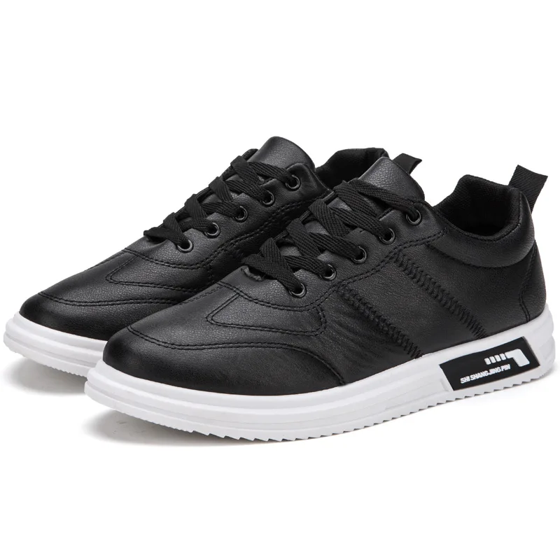 

2021 Autumn Winter New Fashion Men's Vulcanize Shoes Low Heel Lace-up Plush Thickening Shallow Casual Shoes Comfortable