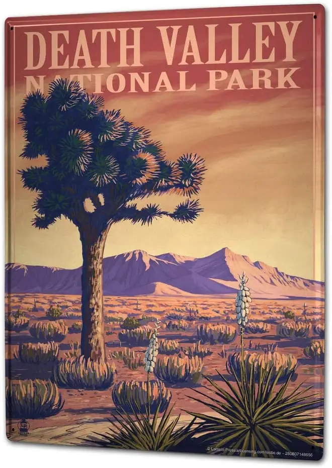 

Eugene Tin Sign XXL Adventurer Death Valley Vintage Signs Metal Sign