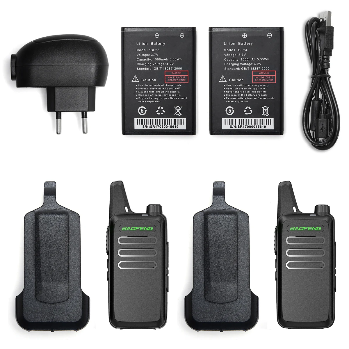 Baofeng Professional BF-T20 Walkie Talkie 16 Channels UHF 400-470MHZ Support USB Charging For BF-C9 BF-888S KD-C1Two Way Radio