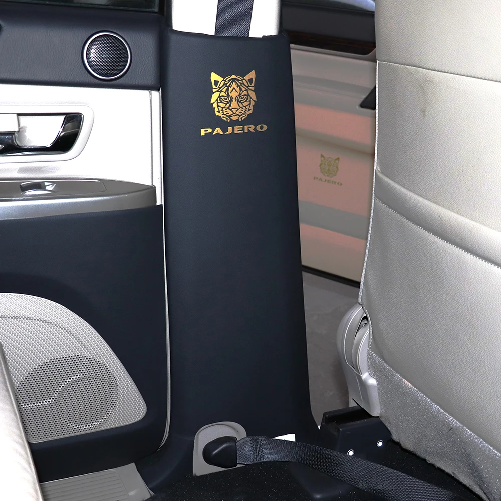 Для Mitsubishi Pajero V97 V93 V98 V95 V87 V73 B-Pillar наклейка против ударов грязи искусственная кожа