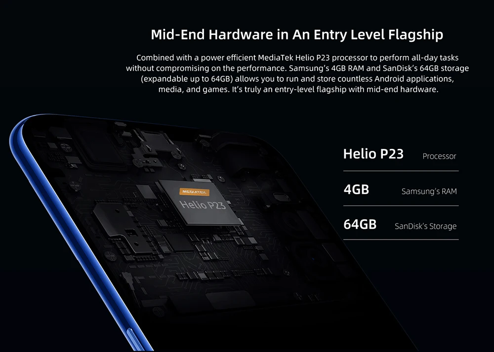 Мобильный телефон DOOGEE N20 16MP с тройной задней камерой 6,3 дюймов FHD+ дисплей 4 Гб 64 Гб MT6763 Восьмиядерный 4350 мАч мобильный телефон LTE