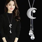 Женская Длинная цепочка с подвеской-бабочкой, с фианитами