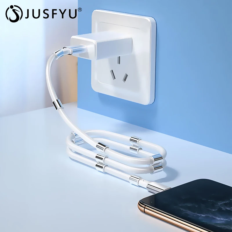 

2.4A 1M Type-c Cable Magnetic Absorption Line Data Cable Super Fast Charging Cable Redesigned Usb To Micro Type-c For Smartphone