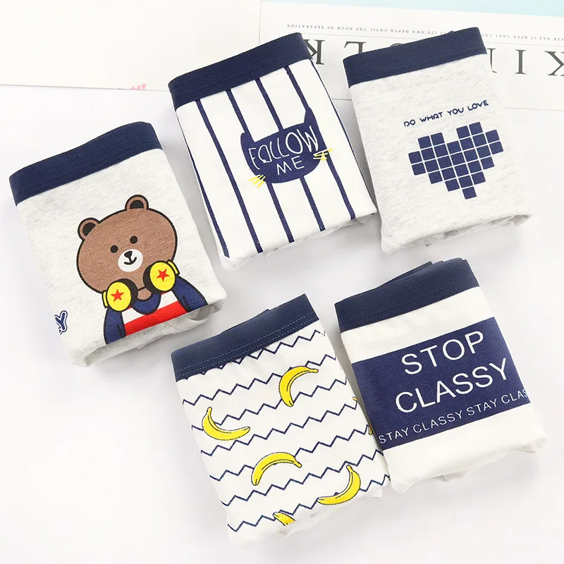 SP & CITY/5 шт. нижнее белье из хлопка с героями мультфильмов в японском стиле для