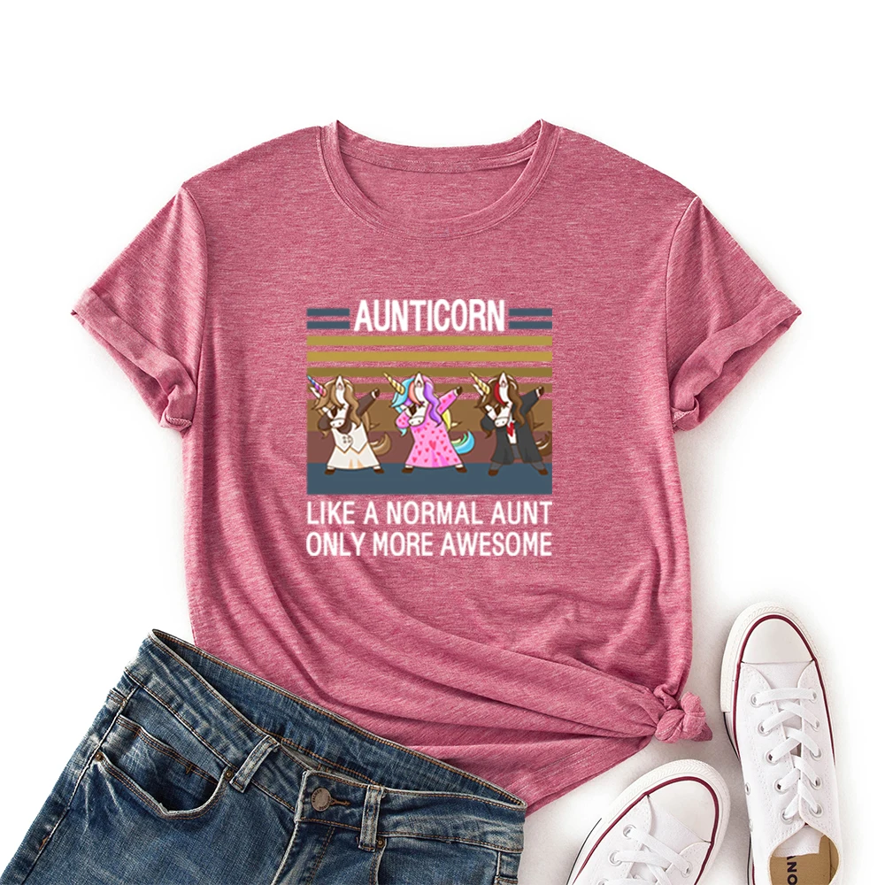 

Футболка женская с забавным принтом единорога, цветная хлопковая рубашка с графическим принтом в стиле Харадзюку, эстетичная одежда унисек...