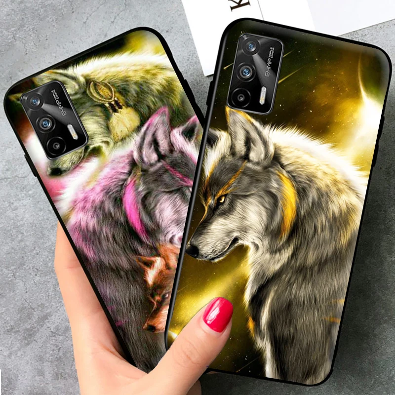 

Phone Case For OPP Realme GT Neo GT 5G For GT Realme GT 5G Painting Animal Wolf Coque Soft TPU Carcasa Back Cover