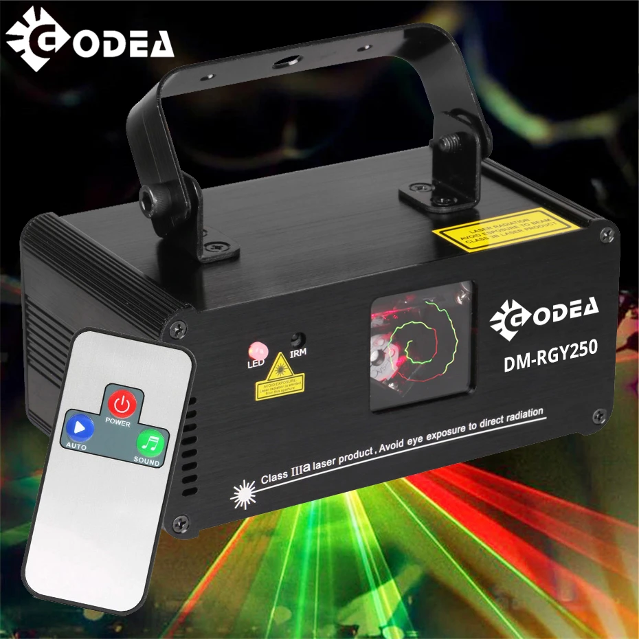 GODEA Профессиональный RGY лазерный сканер световое оборудование DMX проектор диско DJ