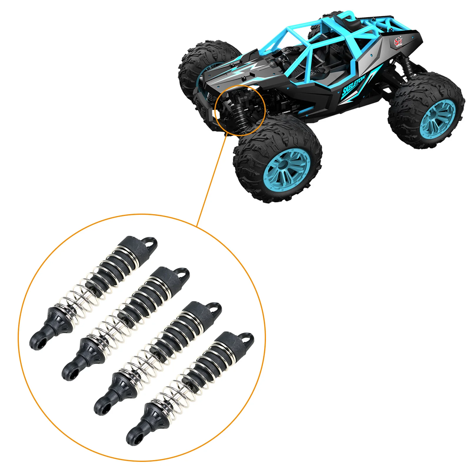 Демпфирующая пластина/Центральный патрубок подвески/Карданный вал/Штанга сервопривода/Амортизатор для модели автомобиля GS166 масштаба 1/14, аксессуары.