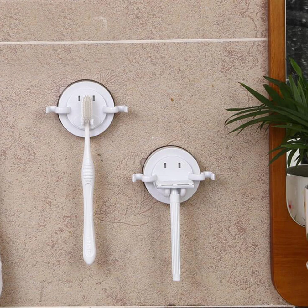 Настенный всасывающий подстаканник для ванной комнаты Аксессуары зубная щетка