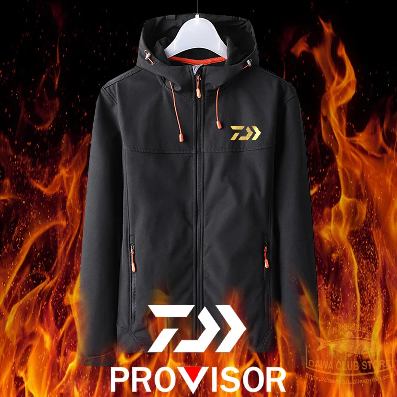 

2021 Winter Warm Windbreak Fishing Clothes Outdoor Hiking Waterproof Fishing Hoodie Dawa Fishing Jacket Men DAIWA Fishing Pants