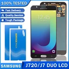Оригинальный ЖК-дисплей для SAMSUNG Galaxy J7 Duo 2018 J720 J720F Super AMOLED, дисплей с тачскрином и дигитайзером, запасные части