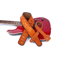 nubuck leather soft durable guitar strap adjustable cowhide acoustic electric bass strap guitar belt guitar parts accessories