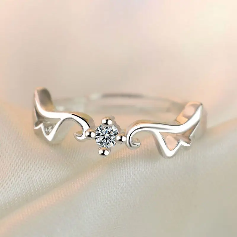 Модные ангельские крылья Стерлинговое Серебро 925 пробы супер блестящий циркон