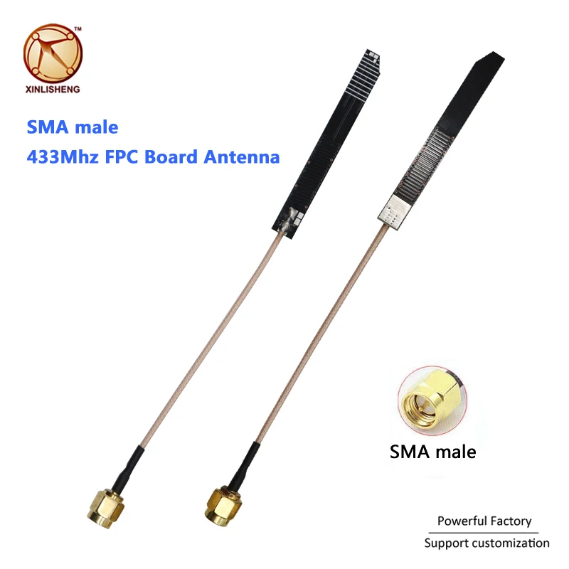 Гибкая мягкая антенна с разъемом SMA IPEX Wi-Fi 433 МГц FPC PCB шнур bnc | Мобильные телефоны и