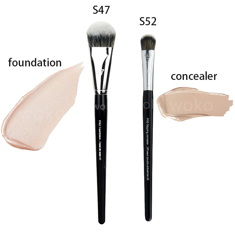 

Pro 47 Foundation Brush Cream Liquid Foundation Concealer Buffer Makeup Brush Angled Broom Foundation Concealer Makeup Tools