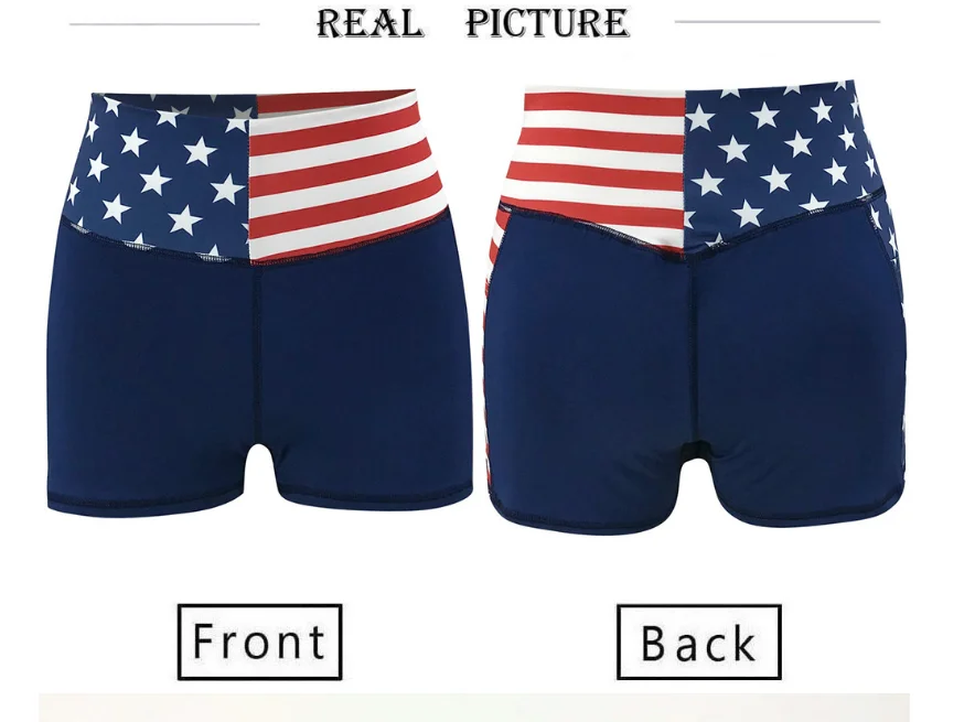 

Women High Waist Shorts Summer Star Stripe Printed Patchwork Mini Shorts Elastic Ladies Shorts Sexy Skinny Fitness Sports Shorts