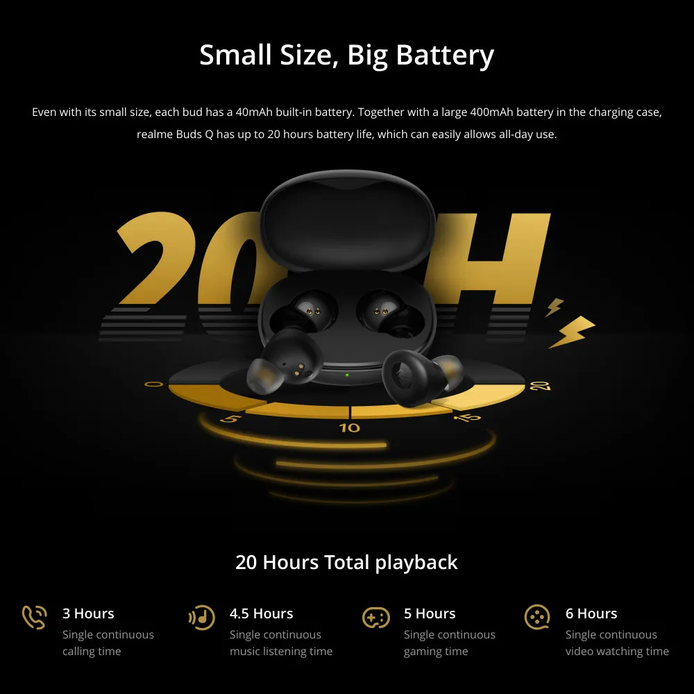 realme buds q tws ture wireless bluetooth earphones smart touch control waterproof headsets ultra light 3 6g earbuds with mic free global shipping