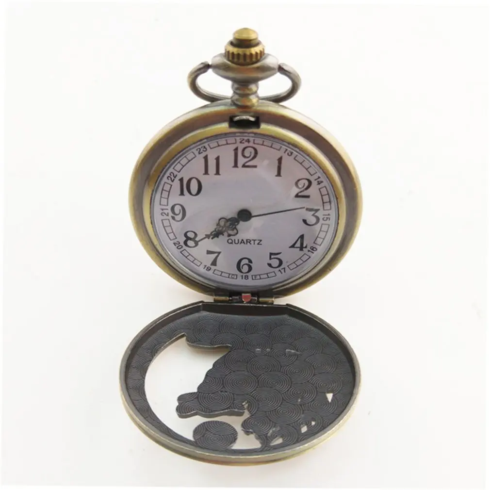 Новый Китайский Зодиак старинные антикварные кварцевые карманные часы ожерелье