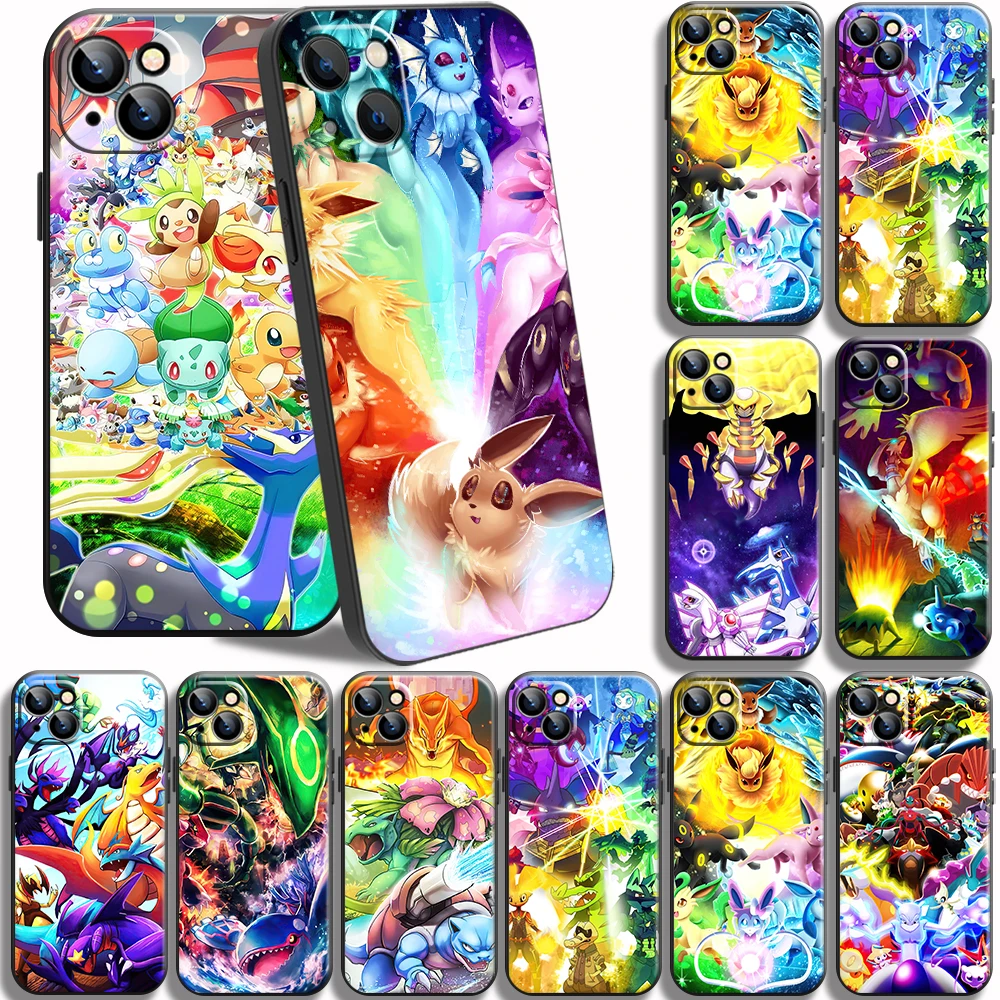 

Monster Poster Liquid Silicone Cases For iPhone 13 12 11 Pro Max 13 12 Mini X XS Max XR SE 2020 6 6S 7 8 Plus Soft Phone Funda