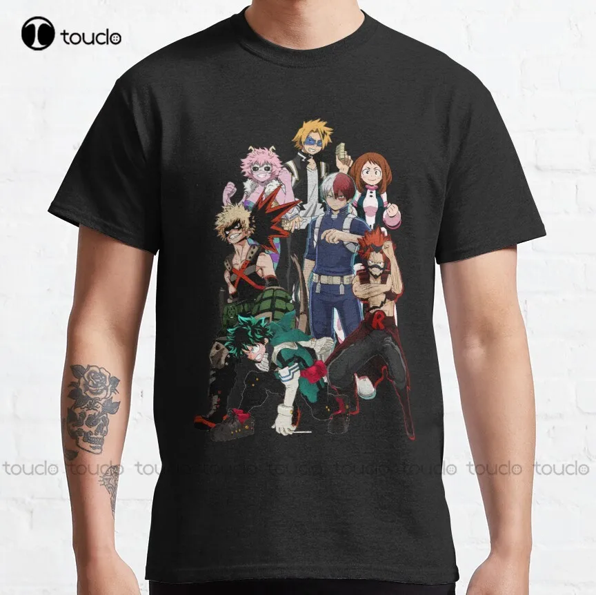 

My Hero Boku No Hero Academia Classic T-Shirt Custom Aldult Teen Unisex Digital Printing Tee Shirt Fashion Funny New Xs-5Xl