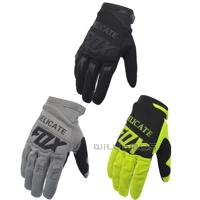 delicate fox mx black gloves enduro mtb dh motocross moutain dirtbike gloves