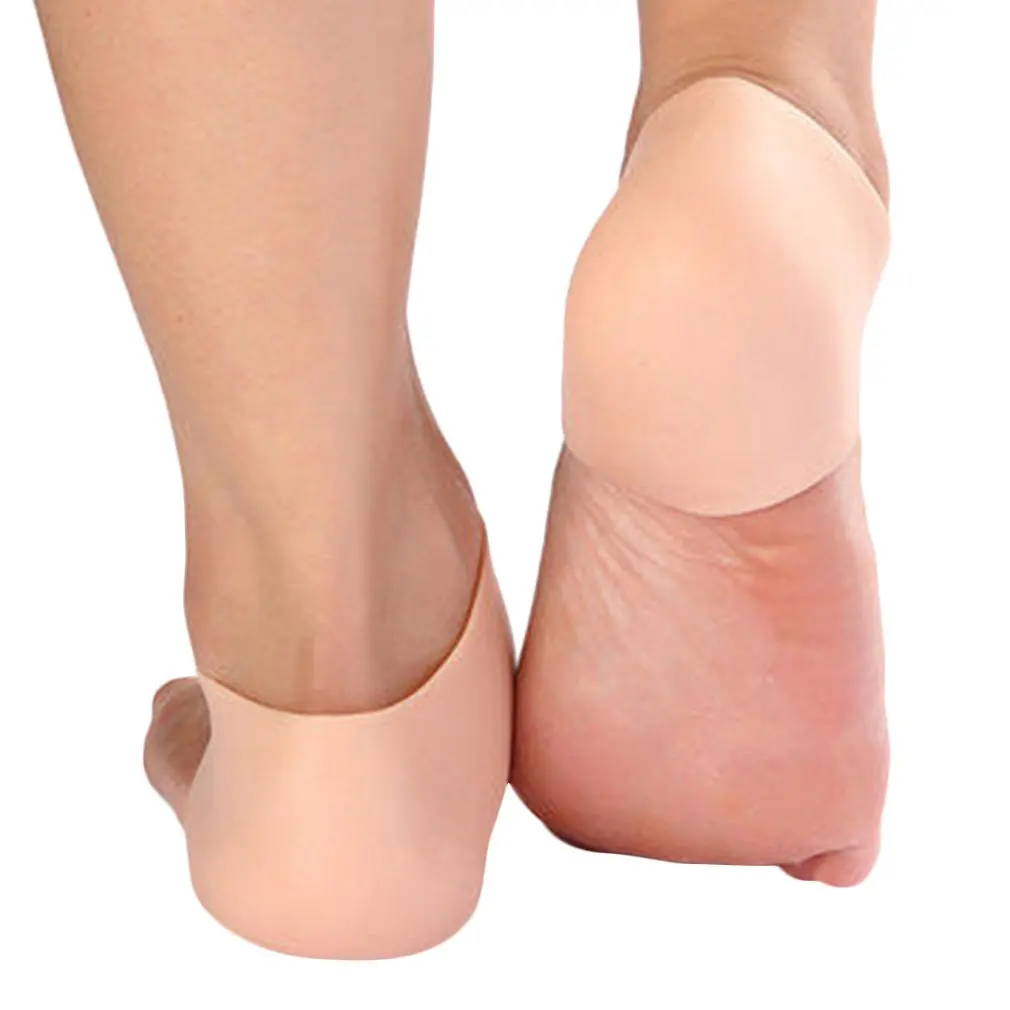 2 шт. новые силиконовые Увлажняющие гелевые носки для пятки защита от трещин ног