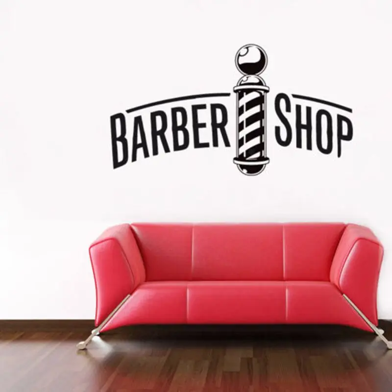 

Barbershop Sticker Bread Decal Customized Vinyl Wall Art Decor Windows Decoration Haircut Shavers Glass Barber Shop Decals