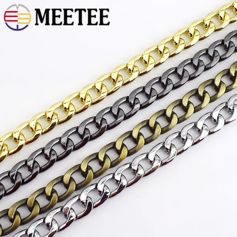 Meetee 60/100/110/120 см металлические цепи для сумок с пряжками сделай сам сменные ремни