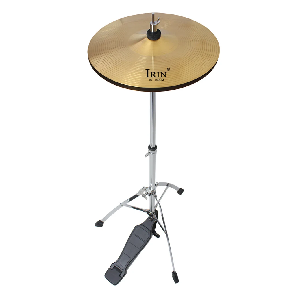 

IRIN 16'' Brass Alloy Crash Cymbal Ride Hi-Hat Cymbal for Drum Set Percussion Accessories