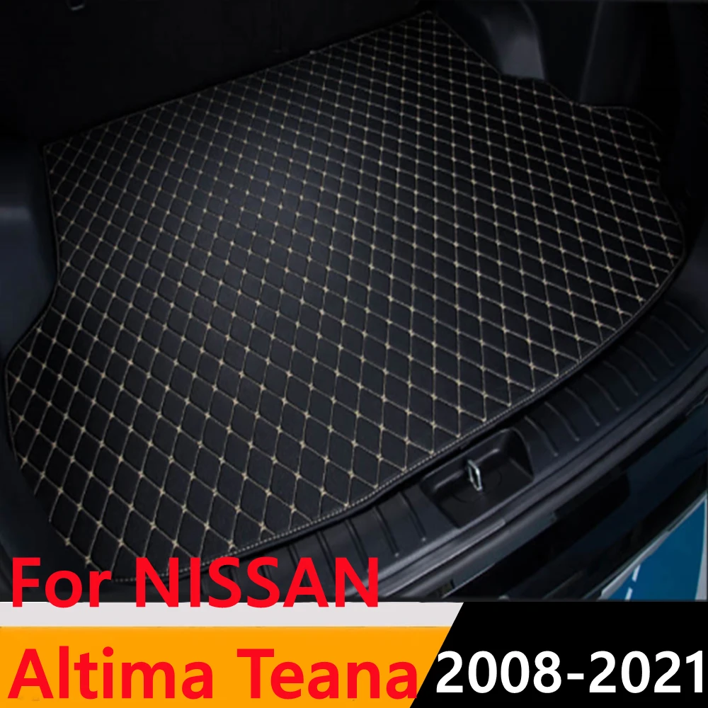 

Sinjayer Car Trunk Mat ALL Weather AUTO Tail Boot Luggage Pad Carpet Flat Side Cargo Liner For NISSAN Altima Teana 2008 09-2021