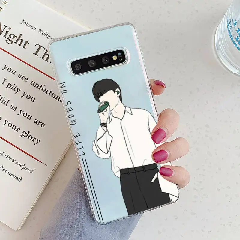 

Hot kpop song 'Life Goes On' Phone Case Transparent for Samsung A71 S9 10 20 HUAWEI p30 40 honor 10i 8x xiaomi note 8 Pro 10t 11