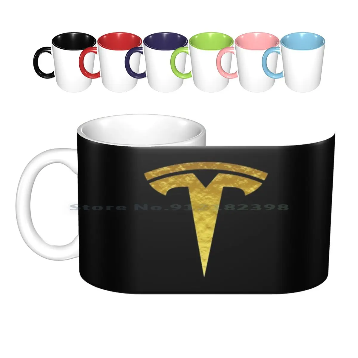 

Золотые керамические кружки с логотипом Tesla, кофейные чашки, кружка для молока, чая, Тесла, арбуз, мусс, арбуз, мусс, телса, арбуз, мусс, логотип...