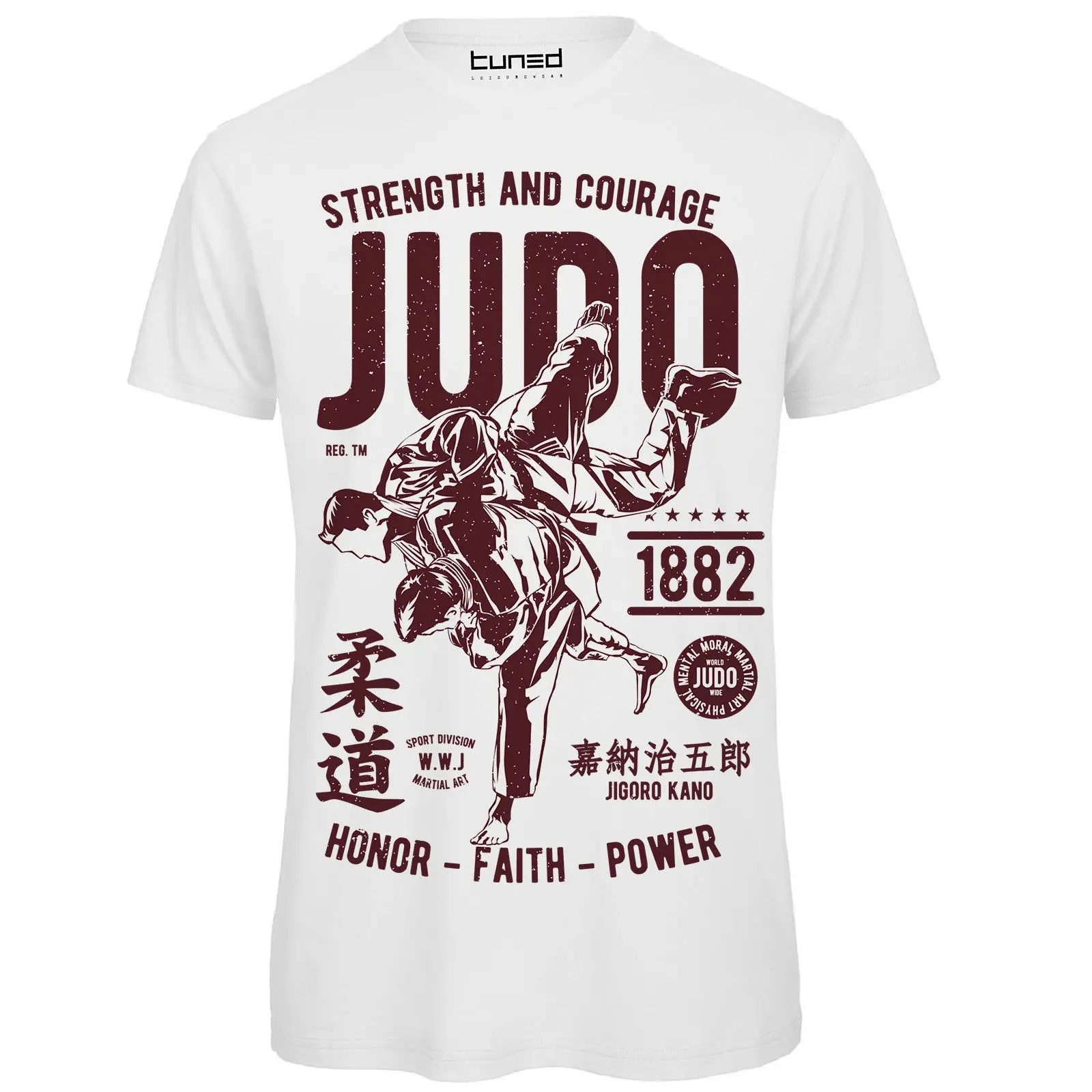 

T-Shirt Divertente Maglietta Uomo Cotone Con Stampa Sullo Sport Judo Tuned Cool Casual pride t shirt men Unisex Fashion