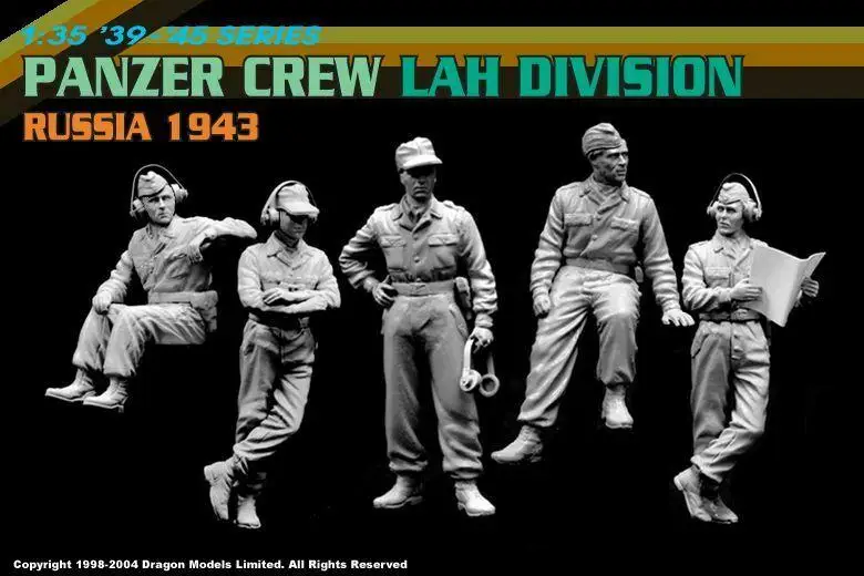 Набор моделей DRAGON 6214 1/35 масштаб Panzer Crew LAH Division Russia 1943 | Игрушки и хобби