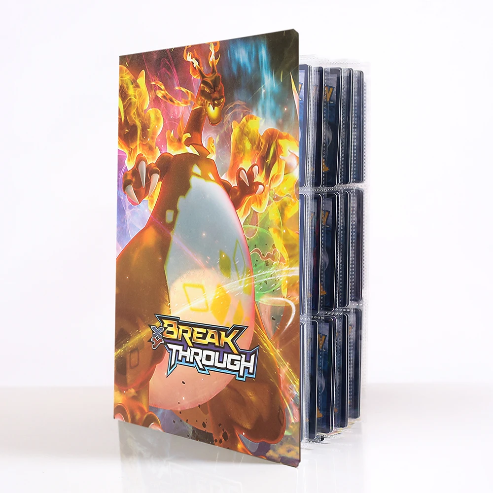 

Альбом для карт Pokemon, 432 шт., держатель для коллекционеров Пикачу, папка для карточек аниме, список топовых загруженных игрушек, подарок для д...