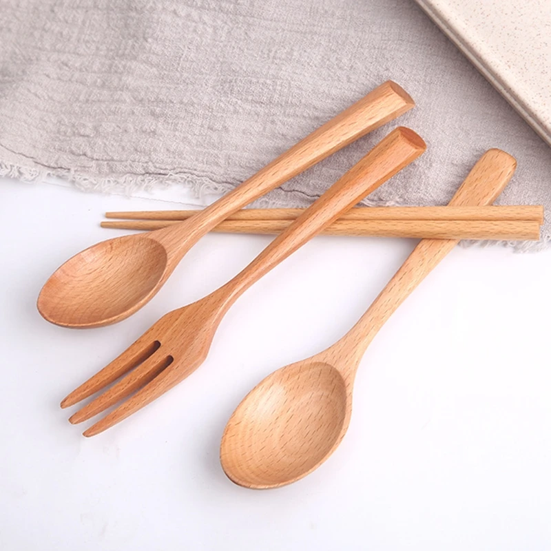 

1 Set Wooden Chopsticks Classic Japanese Natural Wood Chinese Food Tableware Chop sticks