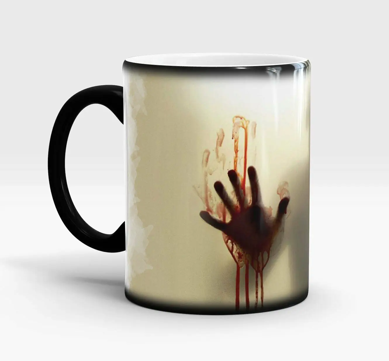 Кружка меняющая цвет от тепла 11 унций 2 цвета чашка Ходячие мертвецы