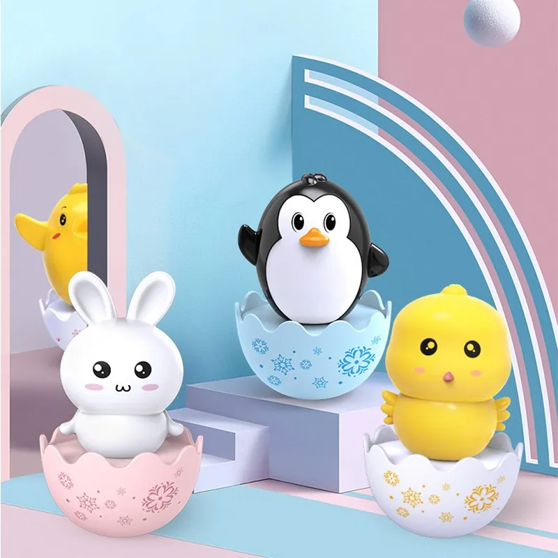 

Baby Tumbler Doll Baby Toys Newborn Learning Educational Toys Nodding Tumbler Toys Children's Cute Tumbler Animal Toys