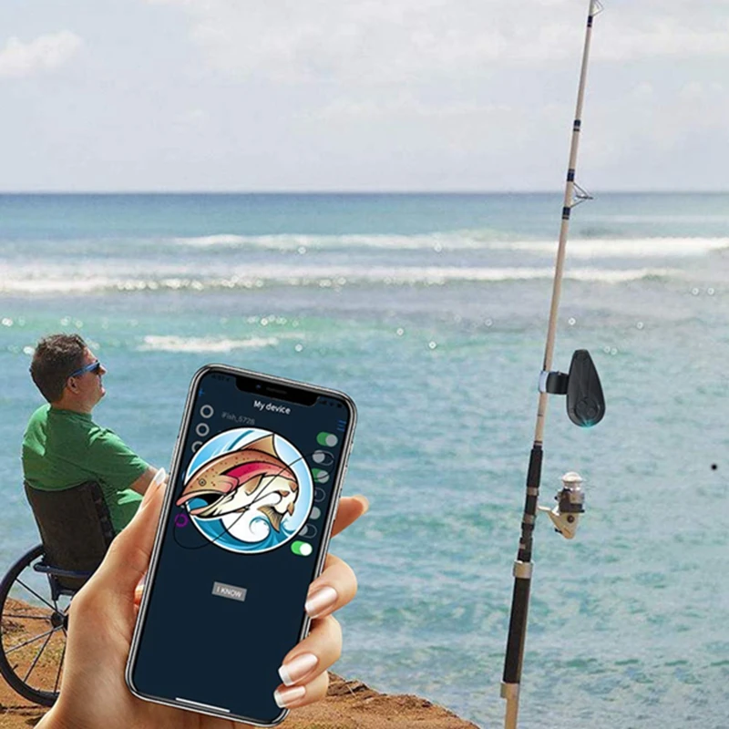 Умный сигнализатор укуса для рыбалки мобильное приложение Bluetooth сигнализация