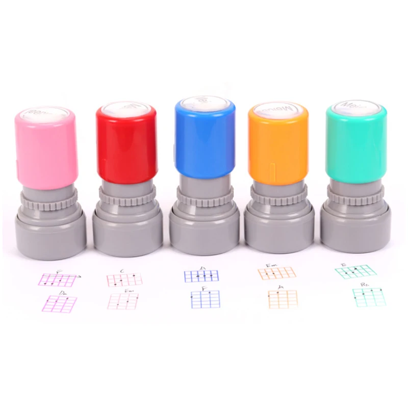 100 шт. гитара укулеле общий аккорд штамп 6 строка 3 Лады резиновых штампов ra