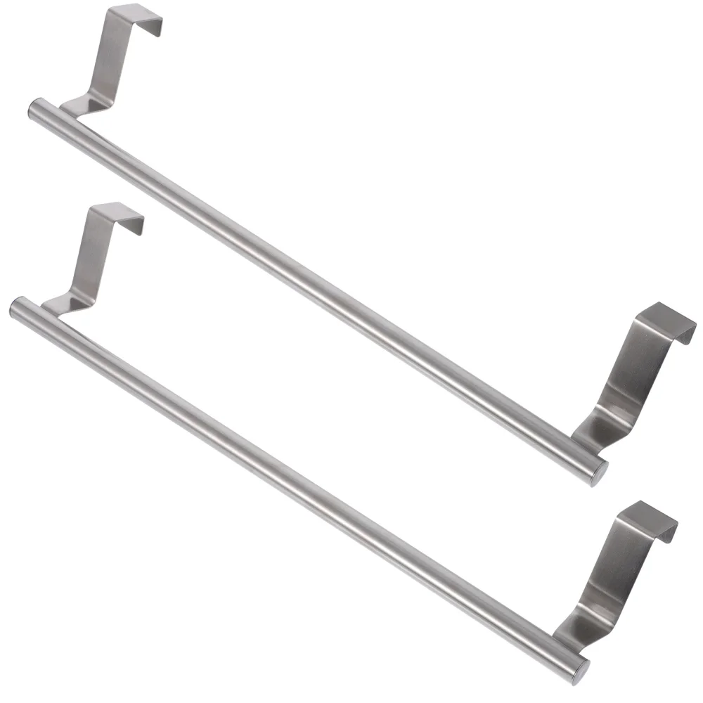 

2Pcs Stainless Steel Towel Hanger Racks Towel Holders for Bathroom Kitchen