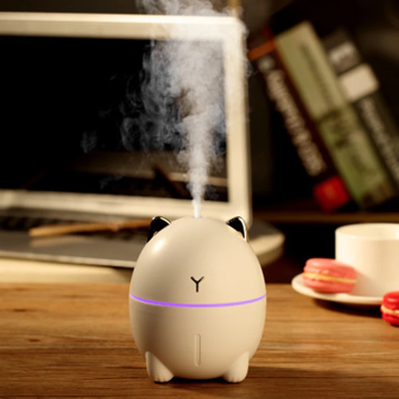 

ELOOLE 200 ML Mini USB Humidifier With Night Lamp Automatic Power Off Quiet Work Spray Relieve Dry For Bedroom Office Car