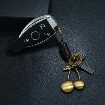 

New Men's Retro Woven Leather Key Ring Creative Small Gift Gift Bag Pendant K320 Anime Keychain Key Chains Key Chain