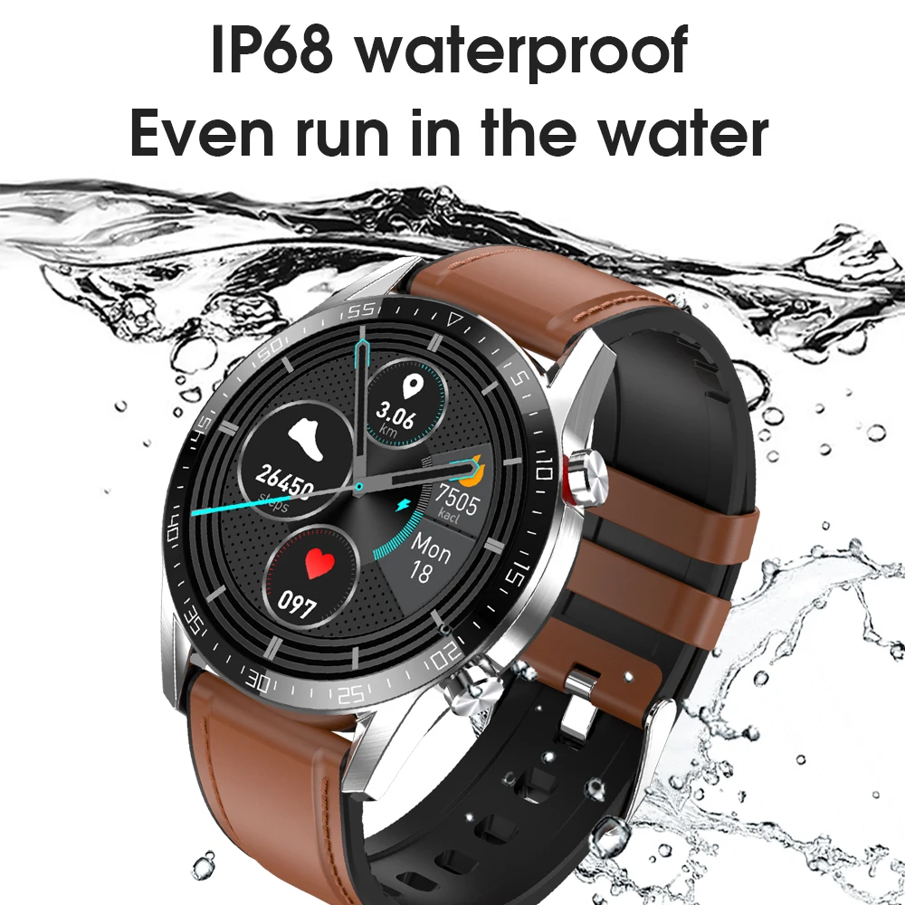 

G5 Smart Watch AMOLED Screen ECG PPG Heart Rate Monitor Blood Pressure IP68 Waterproof Pedometer Men Sport Smartwatch PK L13 L15