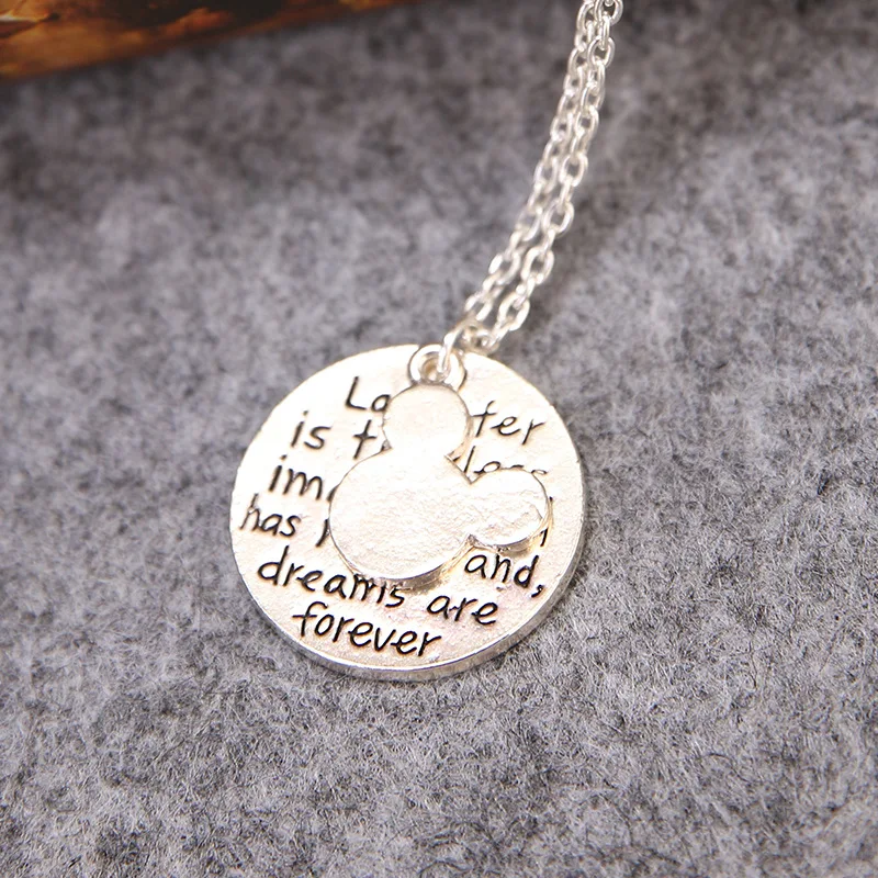 Микки Маус ожерелье из мультфильма для девочки аксессуары куклы кулон леди цепи