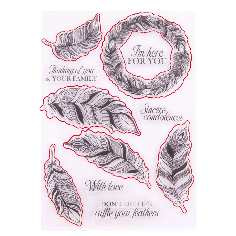

Diy Transparent Silicone Rubber Standard Stamp for Scrapbooking Clear Stamps Card Making Stamps for You Leaf