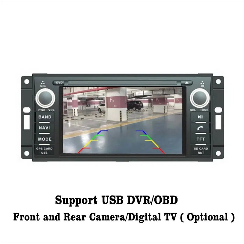 Liislee Android 7 1 2G RAM для Jeep Commander / Wrangle Car Radio Аудио Видео Мультимедиа DVD плеер WIFI DVR GPS Navi